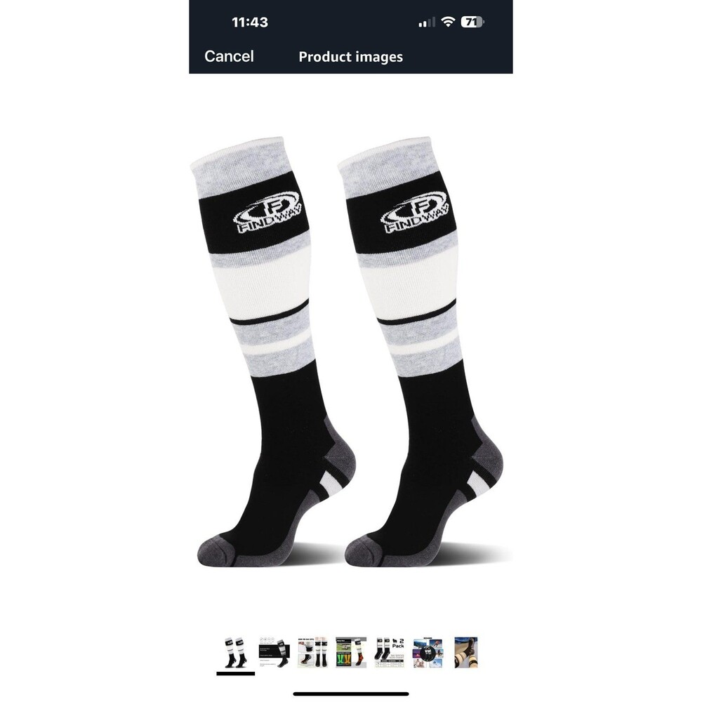 Ski Snow Socks Merino Wool Findway Brand new Over the calf